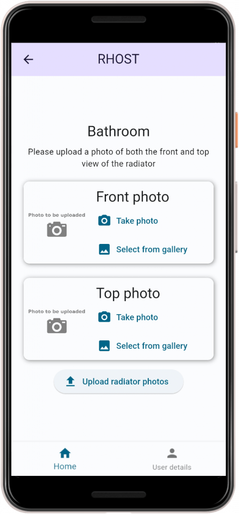 A screenshot of the RHOST edit photos page